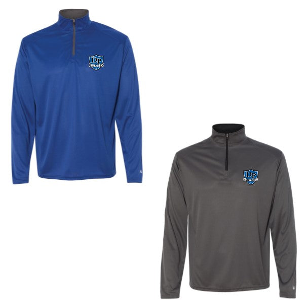 DP  Quarter-Zip Pullover w/ Embroidered Logo- Adult Sizes Only