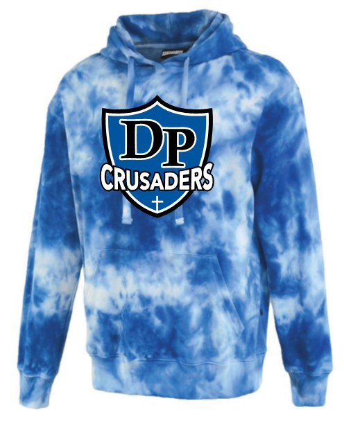 DP Blue Starfire Tie-Dye Hoodie - Adult Sizes Only (School Approved)